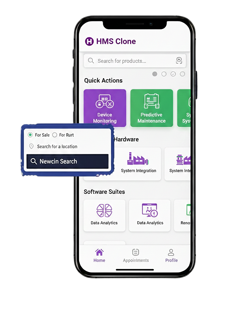 HMS Clone App Features