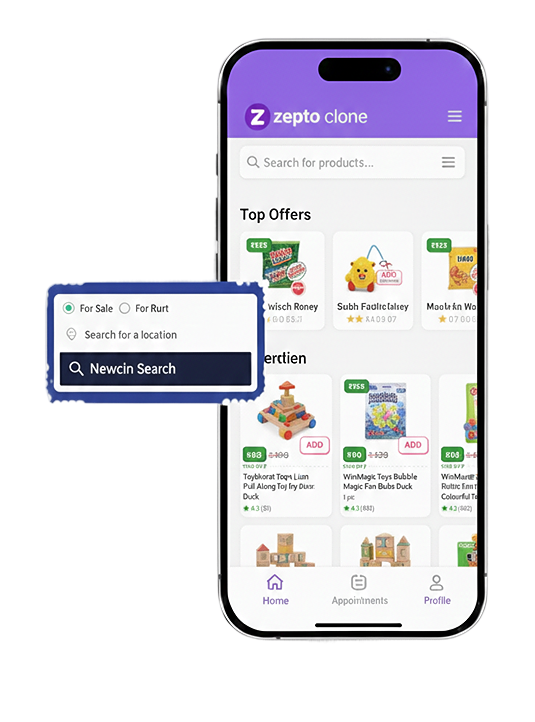 Zepto Clone App Features