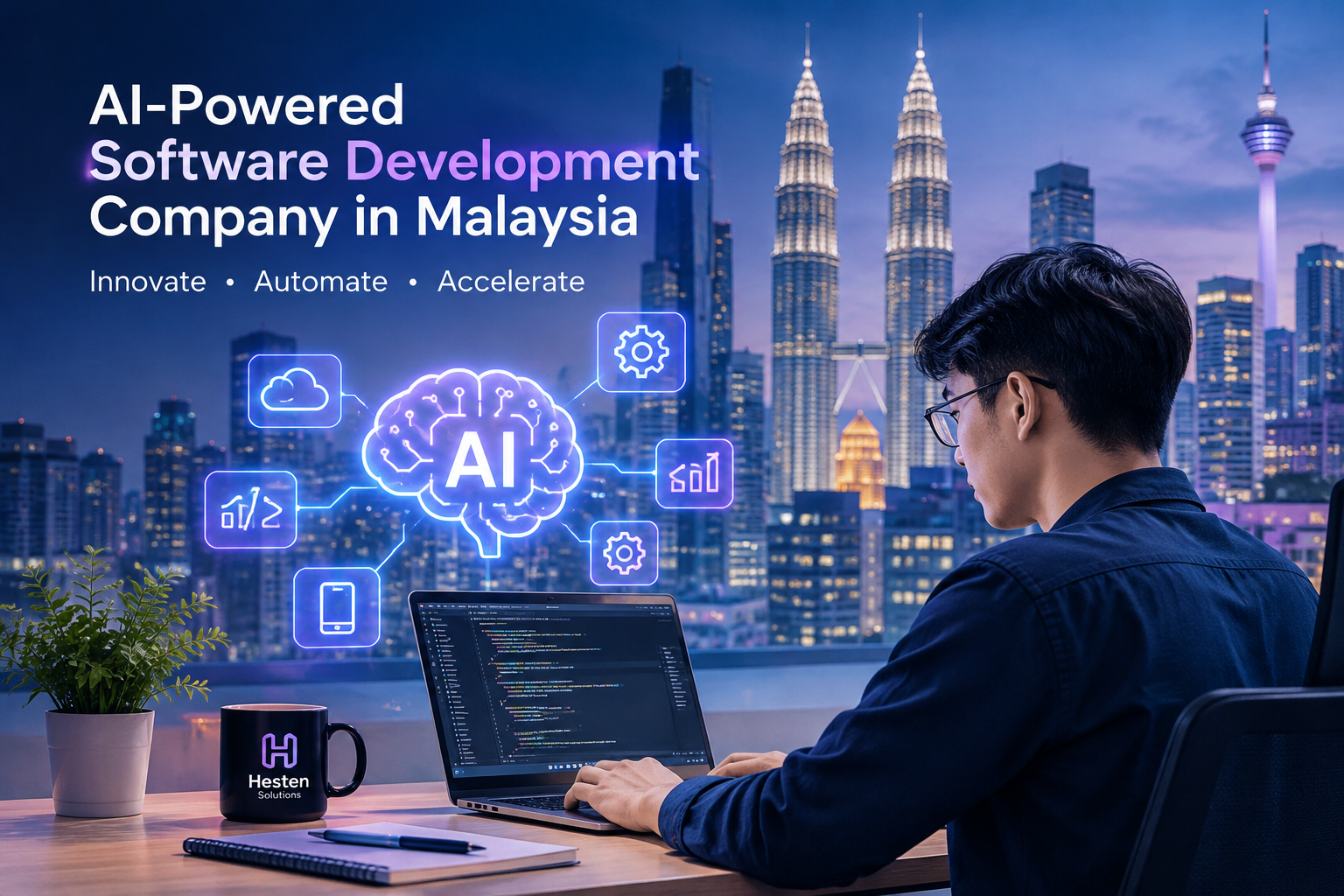 AI-Powered Software Development Company in Malaysia by Hesten Solutions